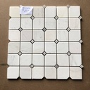 Đá Mosaic tự nhiên trắng sữa chip 48x48 LUX-G48PM18