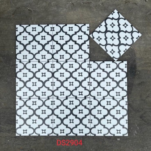 [DS2904 (BD trắng)] Gạch bông 200x200mm (BD trắng) DS2904