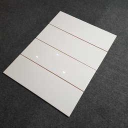[STA15450] Gạch thẻ trang trí trắng bóng phẳng 150x450mm STA15450