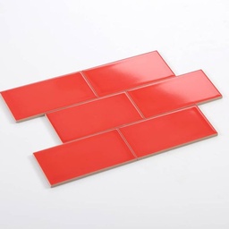 Gạch thẻ đỏ bóng phẳng KT 75x150mm NGT_M751510