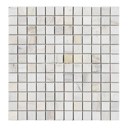 [25PV001.2] Đá mosaic đá vân gỗ chíp vuông bóng 25x25mm 25PV001.2