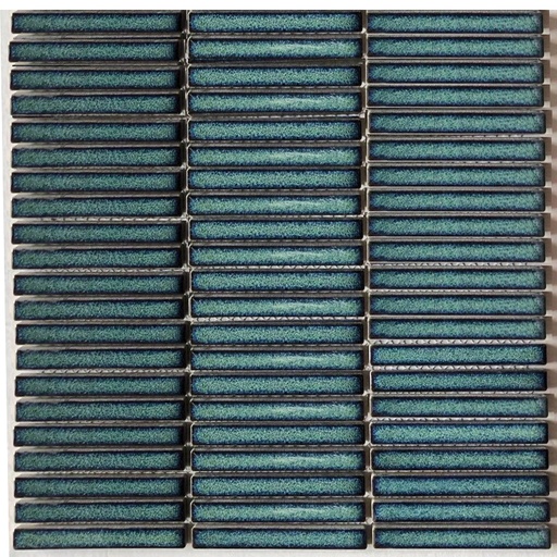 [92TTEB-D77] Gạch Mosaic thanh nhỏ xanh lá rạn 92TTEB-D77