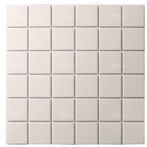 [148000] Gạch mosaic 48x48mm trắng mờ 148000