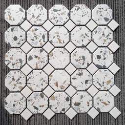 [INT63] Gạch mosaic giả Terrazzo bát giác INT63