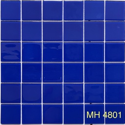 Gạch mosaic thủy tinh 48x48mm màu xanh đậm MH 4801