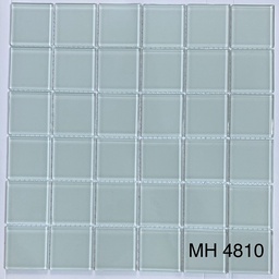 Gạch mosaic thủy tinh 48x48mm màu trắng MH 4810