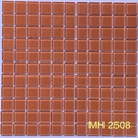 Gạch mosaic thủy tinh 25x25mm màu cam MH 2508