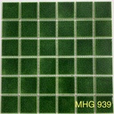 Gạch mosaic gốm men rạn 2 lớp 48x48mm màu xanh lá MHG 939