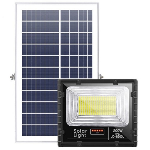 [JD-8200L] Đèn pha led năng lượng mặt trời 200W JD-8200L