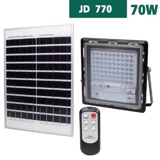 [JD770] Đèn pha led năng lượng mặt trời 70W JD770