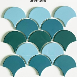 [GP-FT1168B246] Gạch Mosaic vảy cá 85x95mm mix 4 màu GP-FT1168B246
