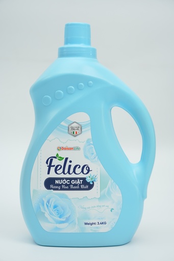 [FG02] Nước giặt Felico hương hoa thanh khiết 3,4 kg - Xanh
